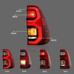 Auto Taillights for Toyota Hilux 20 15-20 21 LED DRL Tail Lamp Rear Reverse Fog Brake Turn Signal Accessories - Image 3