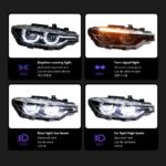 Headlight Assembly BMW F30 Headlights 20 12-20 19 F35 LED Headlight 320i 318i 325i Angel Eye DRL Signal Auto Headlights - Image 3