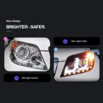 Headlight all LED for Toyota Prado LED Headlight Projector Lens 2010-2013 Front Drl Signal Driving Lamp - Image 4