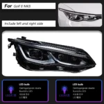Headlight Assembly for VW Golf 8 MK8 LED Headlight 20 21-20 24 Golf8 DRL Dynamic Signal Head Lamp - Image 6