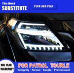 Car Lights for Nissan Patrol 2013-20 18 Y62 Car LED Front Headlight Lamp Assembly Daytime Running Light Replacement - Image 3