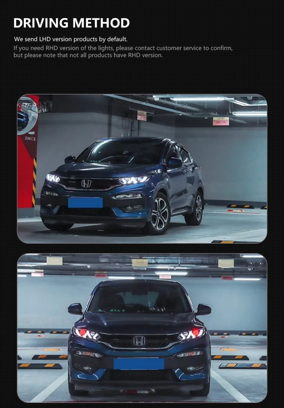 Headlights for Honda HR-V LED 20 15-20 21 HRV Vezel Headlight LED DRL Assembly Upgrade High Dynamic Front Lamp
