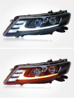 Headlight Assembly For Honda Crosstour 2012-2014 LED Daytime Lights Dual Lens Demon Eye Headlights - Image 3