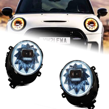 Head Lights for MINI F55 F56 20 14-20 21 Upgraded LED Bifocal Lens Day Running Turning Signal Head Lamps Assembly