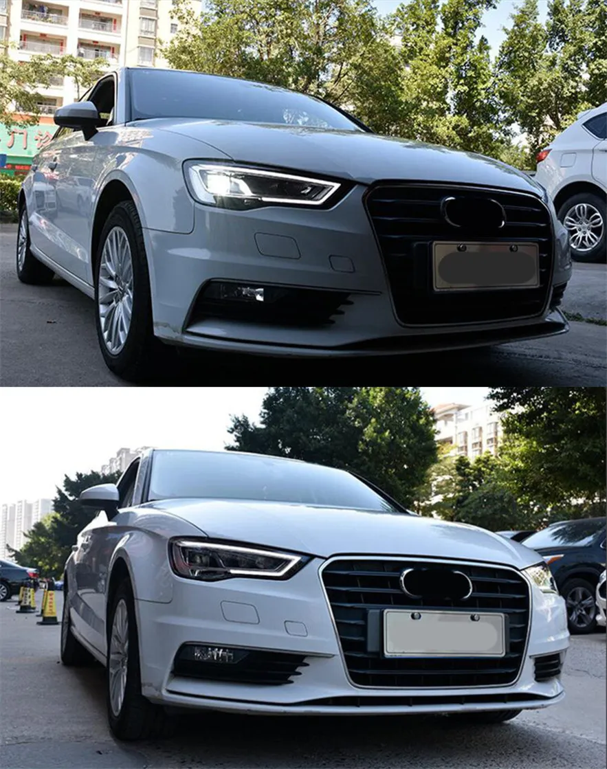 Car Head Lights For Audi A3 8V Sedan Sportback 2013-20 16 S3 LED Auto Headlight Assembly Upgrade Bicofal Lens Front Lamp