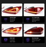 LED Car Rear Lamp Assembly for Hyundai Rohens Coupe 2009-2012 Brake Reverse Taillight LED DRL Signal Lights - Image 3