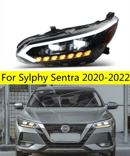 Car Frontlight For Sylphy 20 20-2022 Sentra LED Auto Headlights Assembly Upgrade Projector Lens Dynamic Lamp Tools Accessories Kit