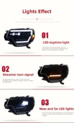 LED Headlight for Toyota Tacoma 20 12-20 15 LED Front Headlights Replacement DRL Daytime light Projector Facelift - Image 5