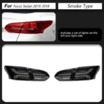 Car Styling Taillights For Ford Focus Sedan 2015-20 18 LED Rear Lights Dynamic Signal Light Reversing Daily Running Fog Taillight - Image 7