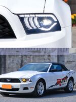 Head Lamp for Ford Mustang 2010-2012 LED Headlight High Low Beam Lens Lights DRL Running Light - Image 5