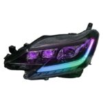 For Toyota REIZ 2013-20 19 Headlight Assembly Upgrade RGB Headlight Demon Eye Daytime Running Light - Image 2
