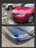 Auto Head Light For Mazda 6 2003-20 15 Headlight Assembly Modified LED Lamps Headlights DRL+Bi-Xenon Lens - Image 4