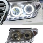Car Light for Toyota 2007-20 15 Headlamp Assembly Land Cruiser Modified LED Daily Running Light Flow Turn Signal