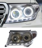 Car Light for Toyota 2007-20 15 Headlamp Assembly Land Cruiser Modified LED Daily Running Light Flow Turn Signal
