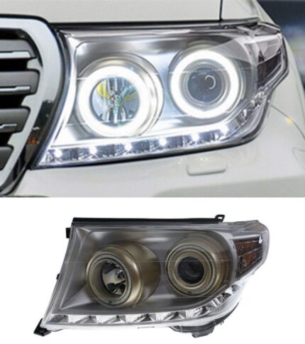 Car Light for Toyota 2007-20 15 Headlamp Assembly Land Cruiser Modified LED Daily Running Light Flow Turn Signal