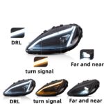 Car Head Lights Assembly For Chevrolet Corvette C6 LED Headlights 2005-2013 Dual Beam Lens Turn Signal Lights - Image 2