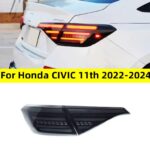 Car Rear Light For Honda CIVIC 11th Tail light 20 22-2024 Mugen Styling LED Running Lights Sequential Signal Brake Taillight