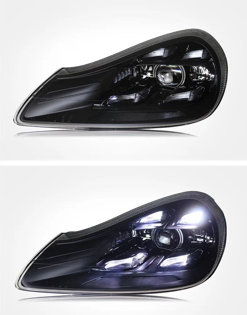 Headlight Assembly For Porsche Cayenne 957 2007-2010 LED Headlight DRL High Low Beam Upgrade Head Lamp Accessories