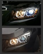Headlight For Cruze 20 08-20 15 LED Head Lamp DRL Turn Signal Angel Eyes Daytime Light LED Projector Bifocal Lens - Image 5