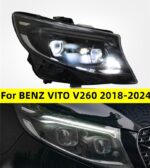 Headlight For BENZ VITO 20 18-2024 V260 Headlight Assembly Far and Near LED Flowing Light Turn Signal