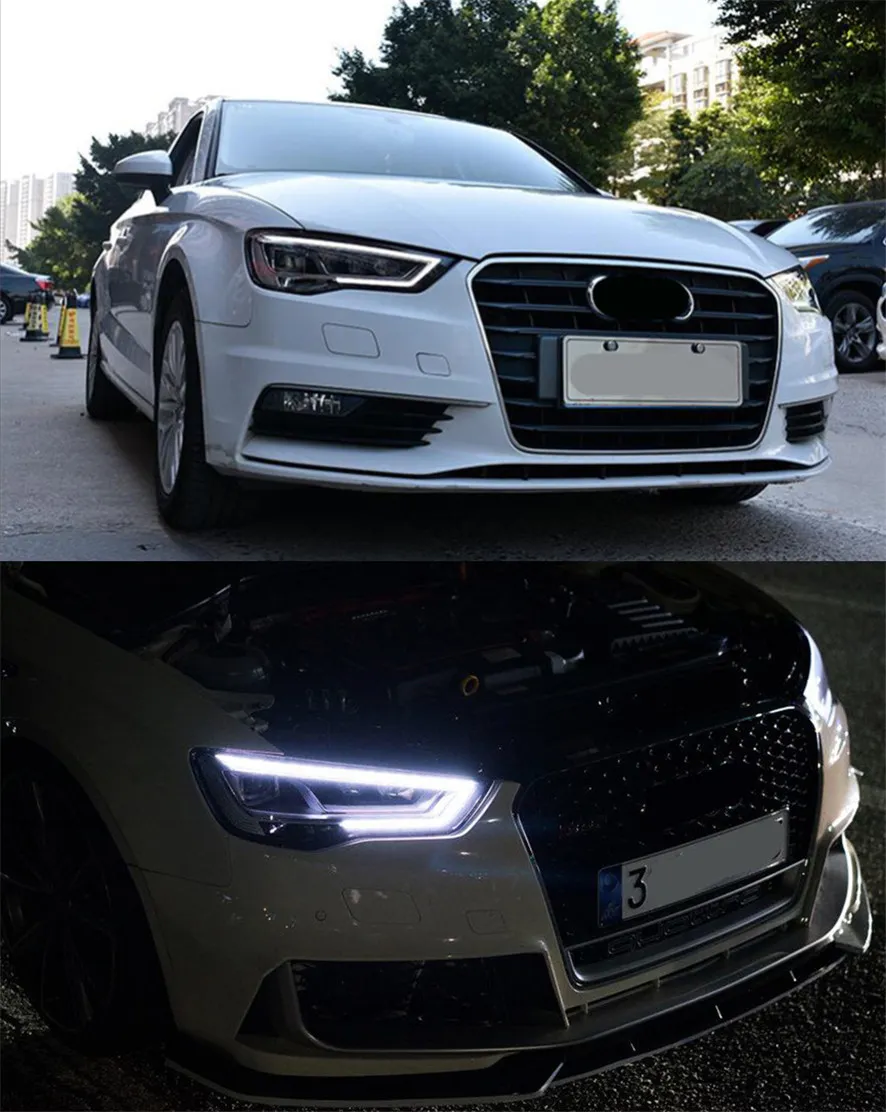 Car Head Lights For Audi A3 8V Sedan Sportback 2013-20 16 S3 LED Auto Headlight Assembly Upgrade Bicofal Lens Front Lamp