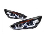 Auto Headlights Modified For Ford Focus 20 15-20 18 Angel Eye Styling LED Daytime Lights Dual Projector DRL Car Accesorios - Image 2
