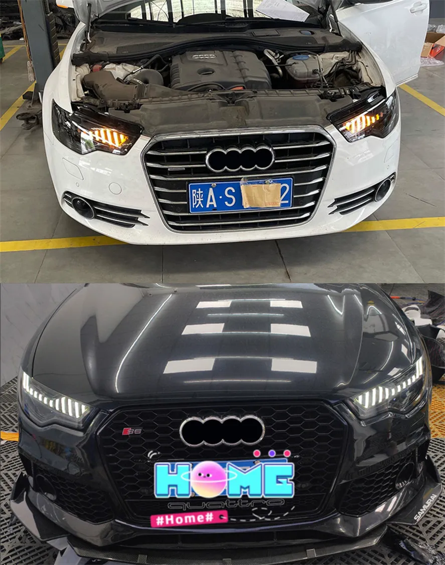 Car Lights For Audi A6 C7 20 12-20 15 LED Auto Headlights Assembly Upgrade A7 Design Dynamic Lamp Tool Accessories Kit
