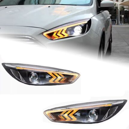 Headlight LED for Ford Focus 20 15-20 17 LED Headlights Upgrade Dynamic Turn Signal Headlamp Assembly