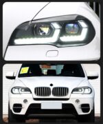 Headlight For BMW X5 E70 20 07-20 13 Head Lights Double L 20 22 Style LED Daytime Running Lights Front Signal Lamp - Image 4