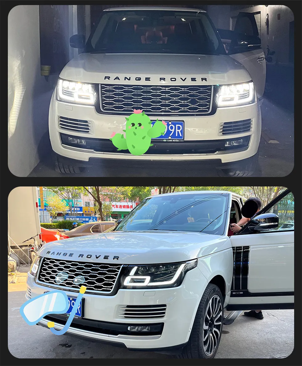 Auto Parts Headlights for Ranger Rover SC 20 13-20 18 Head Lights Matrix Style Replacement DRL Daytime lights Lighthouse Projector Facelift
