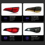 Car Styling Taillight for Toyota Vios LED Tail Light 20 18-2023 Rear Reverse DRL Turn Signal Brake Lamp Accessory - Image 5