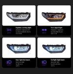 Car Styling Headlight for Ford Taurus 2015-2018 Taurus LED Fromt Lamps Upgrade Dynamic Turn Signal Headlamp Assembly - Image 4