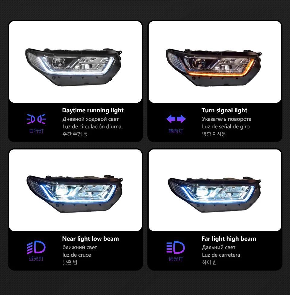 Car Styling Headlight for Ford Taurus 2015-2018 Taurus LED Fromt Lamps Upgrade Dynamic Turn Signal Headlamp Assembly