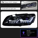 Car Lights Assembly For VW Passat B7 Headlights 2011-20 15 DRL Styling Angel Eye LED Daytime Lights Signal Lamp - Image 6