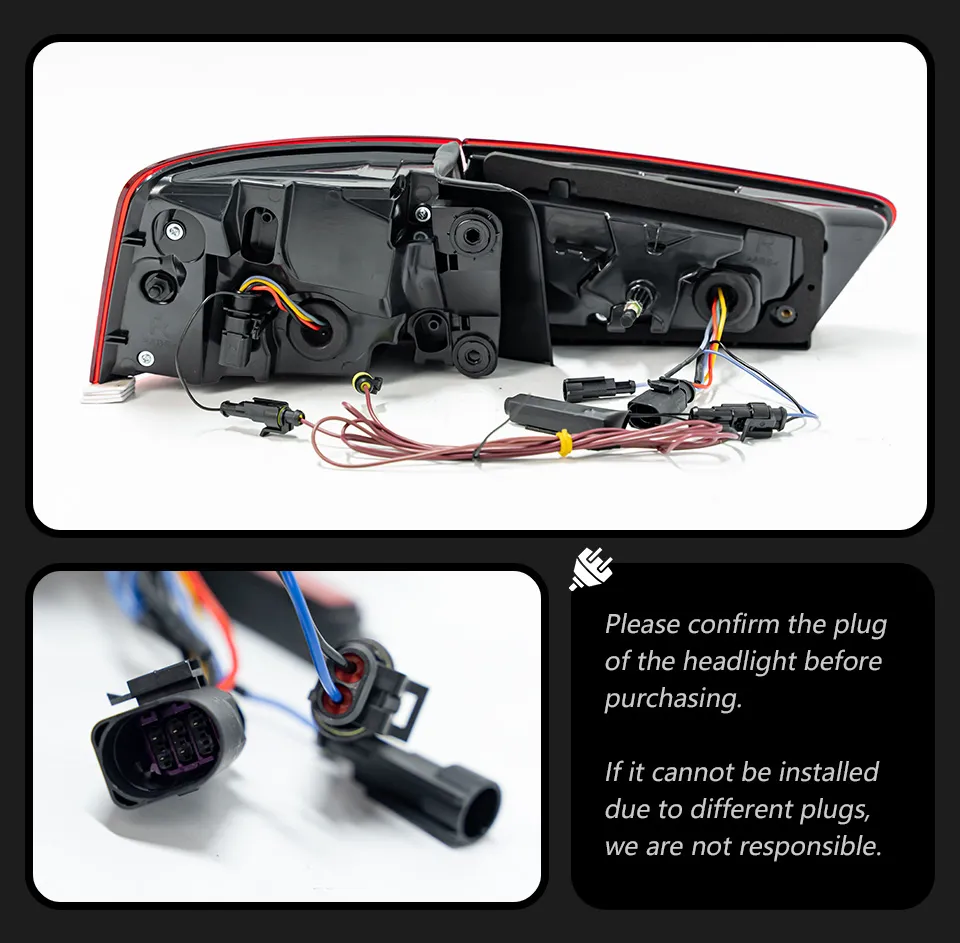 Taillights For A6 A6L C7 20 12-20 15 Tail Lights Rear Lamp LED DRL Running Signal Brake Reversing Parking Light Facelift