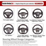 100% Real Carbon Fiber LED Performance Steering Wheel for Cadillac CT4 CT5 CT6 XT4 XT5 XT6 ATS Escalade - Image 3