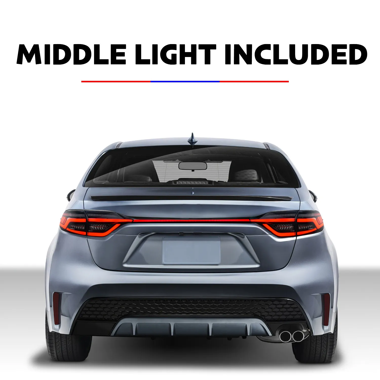 Automobile Taillight For Toyota corolla 20 18-20 20 LED Throughout Taillights Assembly Streaming Turn Signal Lights American Version