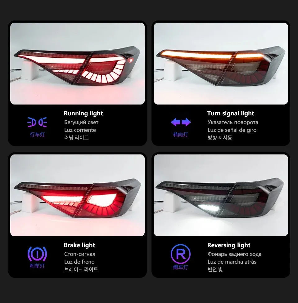 Auto Taillight For Honda CIVIC 11th Tail light 20 22-2024 Eagle Eye Styling LED Taillight Assembly Rear Brake Reverse Lights