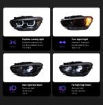 Headlights Assembly for BMW F20 LED Headlight 20 15-20 18 1 Series 116i 118i Front Lights DRL Low/High Beam Turn Signal - Image 3