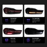 Taillight For BMW 4 Series F32 20 13-20 19 F36 F82 M4 Upgrade Laser style Turn Signal DRL Brake reversing light - Image 3