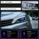 Car Model Head Lamp for VW Jetta 2011-20 18 Jetta Gli LED Headlight Europe Version Daytime Signal Front Light Assembly - Image 6
