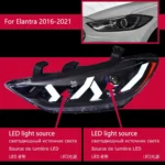 Car Styling Head Lamp for Hyundai Elantra Headlights 20 16-20 20 New Elantra Headlight Brand Eagle Eye Running Lights - Image 6