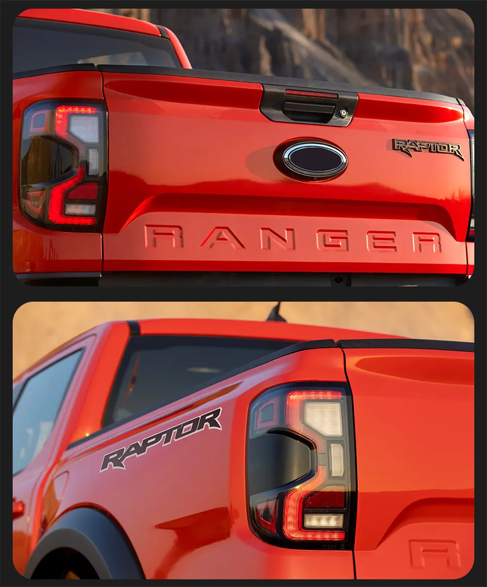 Taillight For Ranger Raptor 2022 2023 Tail Lights With Sequential Turn Signal Animation Brake Parking Lighthouse Facelift