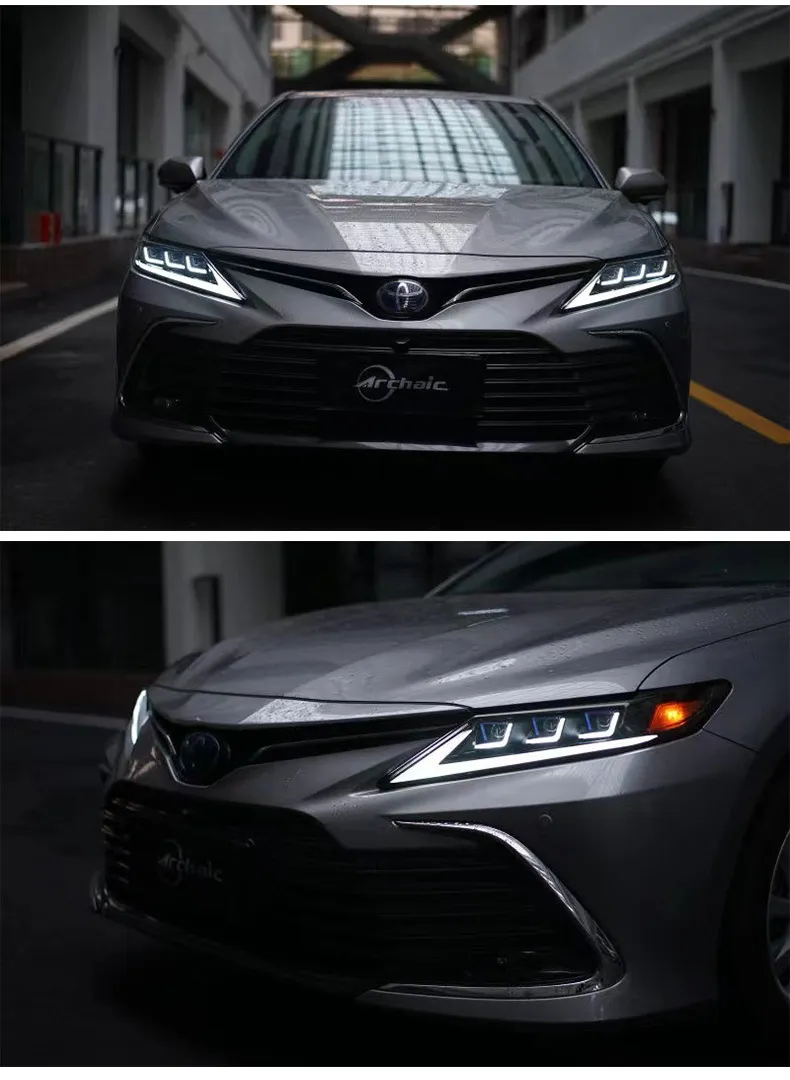 Car Front Lamp Upgrade for Toyota Camry 8th 20 18-2023 LED Lens Headlights Width Lights Turn Signal Headlamp Accessory