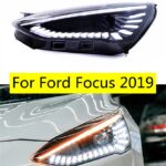 Dual Beam Lens Lamp For Ford Focus 20 19 Headlight Assembly Car Daytime Running Light LED Streamer Turn signal Light
