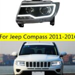 Bifocal Lens front lamp For Jeep Compass LED Headlights 2011-16 Car LED Headlight Streamer Turn Signal High Beam Lights
