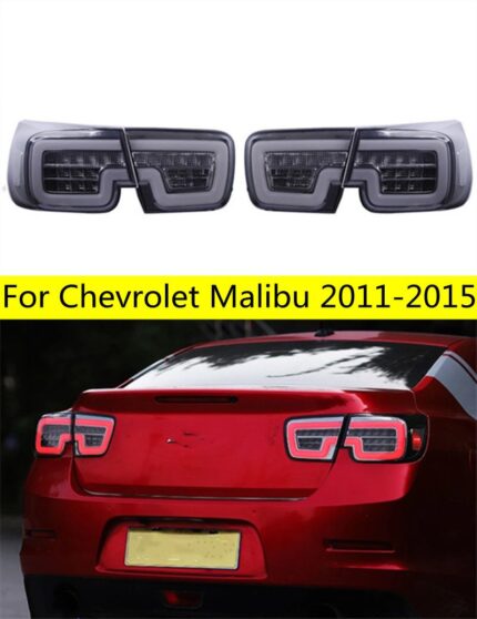 Car Styling Taillamp For Chevrolet Malibu LED Tail Light 20 11-20 15 LED Turn Signal Lights Brake Upgrade Taillights Rear Trunk Lamp Cover