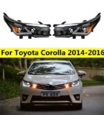 High Beam LED Head Light For Toyota LED Headlight 20 14-20 16 Headlights Corolla Altis DRL Angel Eye Turn Signal Front Lamp