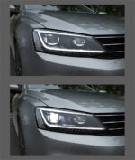 Jetta Sagitar MK6 2012-16 LED Headlight Assembly Retrofit Turn Indicator Lens Car Daytime Running Headlight - Image 2