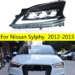 High Beam Car Head Lamp For Nissan Sylphy 2012-15 LED Headlight Sylphy DRL Turn Signal Driving Lights